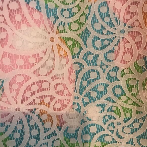 Lilly Pulitzer Tate Mini Skirt Women's Size Small Sailsbury Resort Lace Overlay - Picture 5 of 10